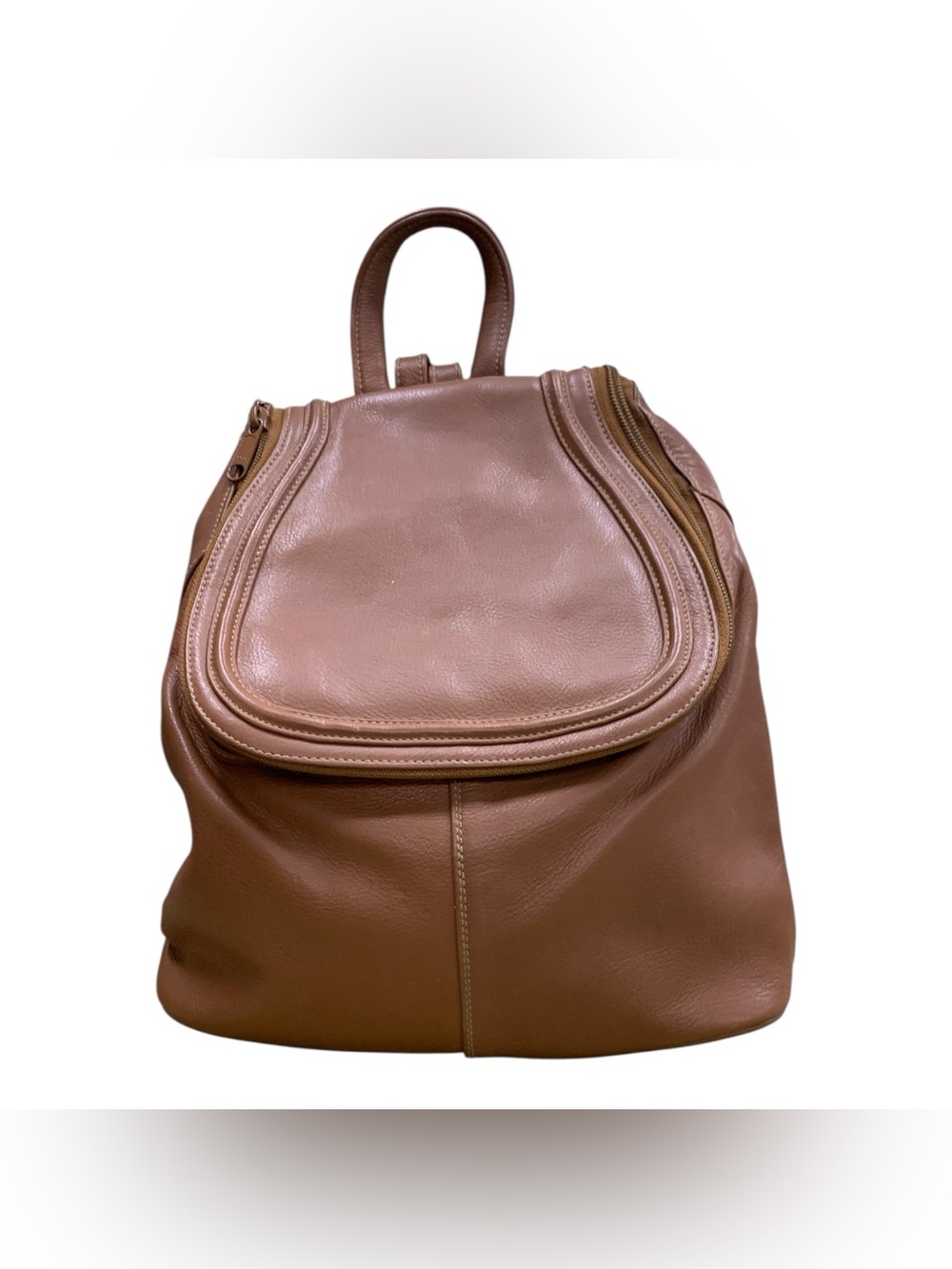 Derek Alexander Leather Everyday Backpack - Brown
